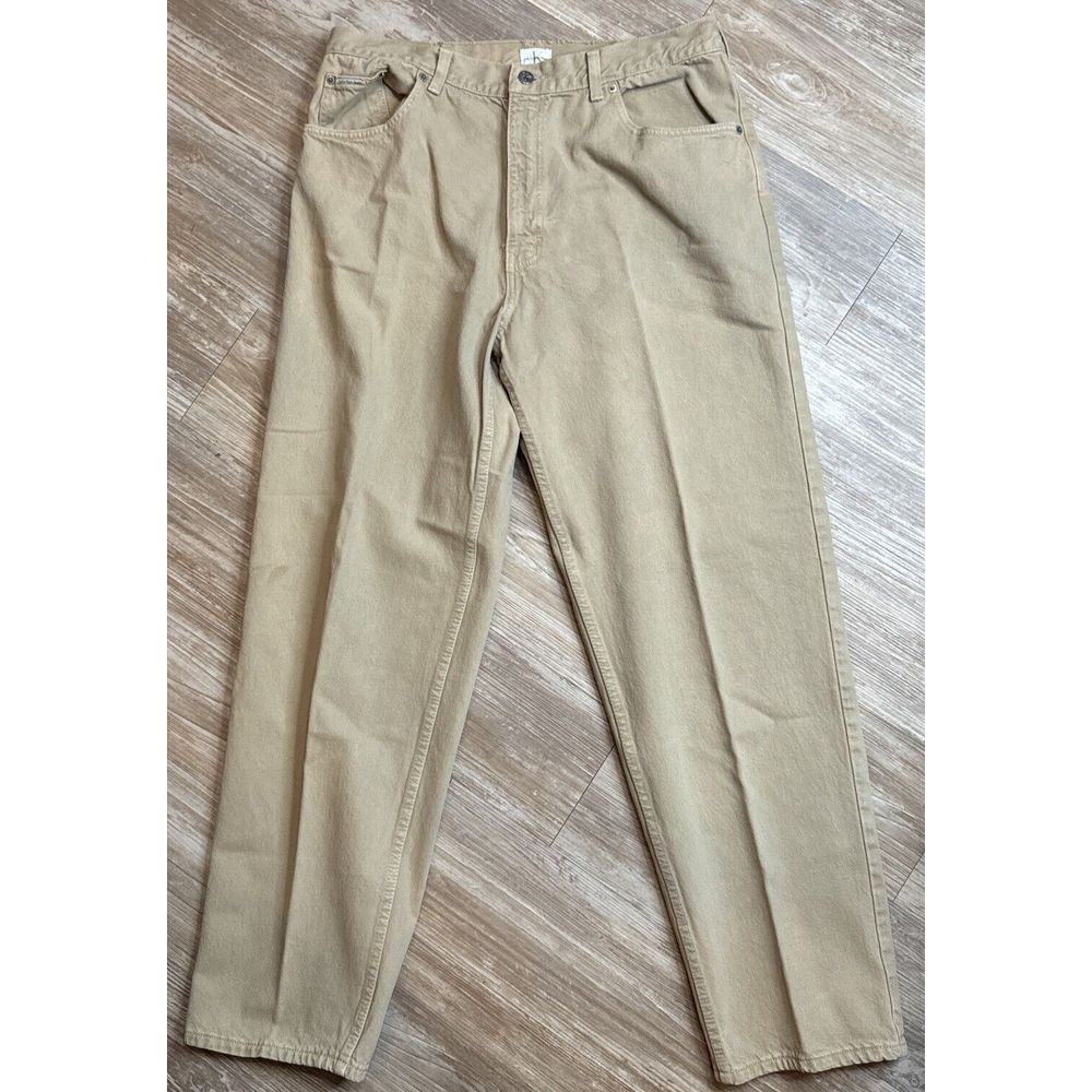 Calvin Klein Jeans Mens‎ 38X 32 Tan Khaki 100% Cotton